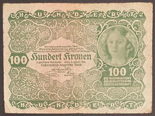 Austria 100 kronen usato  Torino