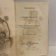 History of Charlemagne 1832 Antique Book G. P. R. James Longman Rees Rainsford comprar usado  Enviando para Brazil