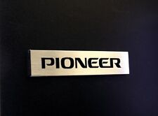 Logo Pioneer  60 x 13 mm brushed stainless metal 2 mm thick na sprzedaż  PL