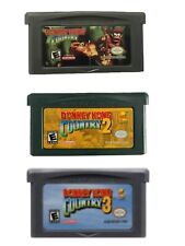 Lote de 3 Super Donkey Kong Country 1 2 3 Game Boy Advance GBA idioma inglês comprar usado  Enviando para Brazil