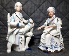 Coppia statuine porcellana usato  Torino