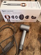 Dyson Supersonic Hair Dryer Nickel-Copper Plus All Attachments & Box, used for sale  Shipping to South Africa
