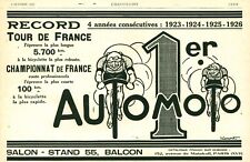 Publicité ancienne auto d'occasion  France