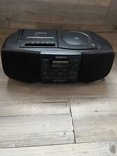 Usado, Sony CFD-S33 CD Player Cassete Estéreo AM/FM Relógio Rádio Boombox Testado Funciona comprar usado  Enviando para Brazil