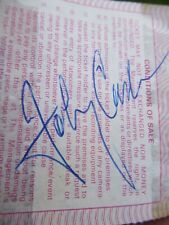 Autograph johnny cash for sale  Shipping to Ireland