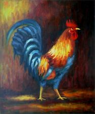 Pintura a óleo pintada à mão de qualidade The Rooster 20x24 polegadas comprar usado  Enviando para Brazil