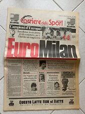 Usato, Corriere dello Sport 25 Maggio 1989 campioni D'Europa Euro Milan usato  Macerata