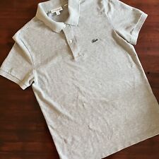 Lacoste Mens Slim Polo Gray Medium Short Sleeve for sale  Shipping to South Africa