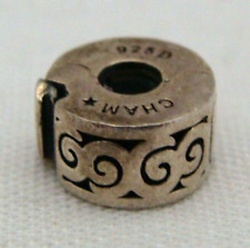 Chamilia Sterling Silver Scroll Design Clip/Snap On Charm, used for sale  Shipping to South Africa