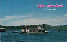Lake Arrowhead Queen Paddlewheel Excursion Boat Calif. Chrome Postcard 7P for sale  Shipping to South Africa