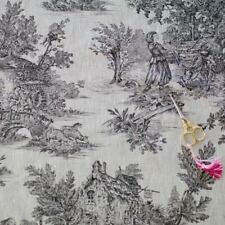 toile jouy rouge rideaux d'occasion  La Bazoge