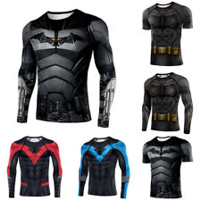 Camiseta 2023 The Batman 3D Cosplay Super-herói Esportes Fitness Secagem Rápida Top comprar usado  Enviando para Brazil