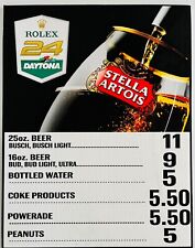 2023 IMSA Rolex 24 Daytona carrinho de bebidas menu placa 10" X 13" comprar usado  Enviando para Brazil