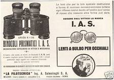 Pubblicita 1928 binocolo usato  Biella