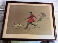 Antique lithograph hunting for sale  CHICHESTER
