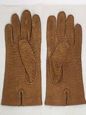 Guantes Mujer Hombre Talla 6 1/2 Carpincho Cuero Lujo nr8, usado segunda mano  Embacar hacia Argentina