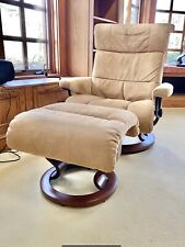 leather wing recliner chair for sale  Glen Head