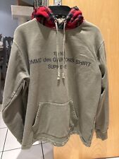 Supreme cdg hoodie for sale  WEST BYFLEET