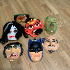 Used, Lot 6 Vintage 1960's Plastic Halloween Masks for sale  Windber