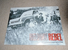 Reliant rebel brochure for sale  CROWTHORNE