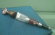 LARGE Victorian Scottish Silver Agate Sgian Dubh / Skean Dhu / Dirk Brooch 1890s for sale  Shipping to South Africa