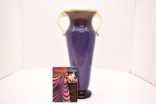 Vintage 11" Iridescent Studio Art Glass Double Handle Vase Signed Rick Strini for sale  Shipping to South Africa
