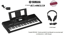 Yamaha PSR E463 TASTIERA 61 TASTI DINAMICI 758 suoni USB ALIMENTATORE E CUFFIA usato  Frattamaggiore