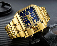 Relógio masculino Oulm ouro aço inoxidável luxo data quartzo relógios Relogio Masculino comprar usado  Enviando para Brazil