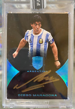 DIEGO MARADONA - 2018 PANINI EMINENCE - PLATINA AUTOMÁTICA - CAIXA PRETA - #1/1 - comprar usado  Enviando para Brazil