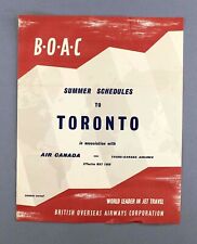 Boac toronto airline for sale  LONDON