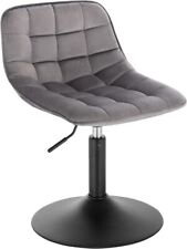 Used, 2 x Dressing Stool Swivel Velvet Modern Breakfast Dining Chair (White) for sale  Shipping to South Africa