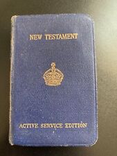 WW2 Royal Navy 1939 Active Service Edition Pocket Sized New Testament, used for sale  LLANFAIRPWLLGWYNGYLL