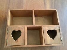 Vintage wooden heart for sale  DAVENTRY