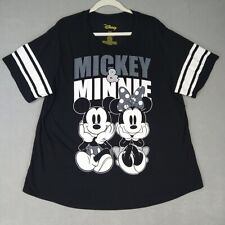 Camiseta Disney Mickey & Minie Feminina 2X Preta Leve Malha Slinky Clássica comprar usado  Enviando para Brazil