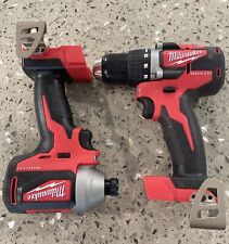 Milwuakee M18 1/2" hammer Drill/driver 2801-20 & 1/4" hex Impact driver 2850-20 for sale  Shipping to South Africa
