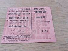 Vintage football ticket for sale  BRIDGNORTH