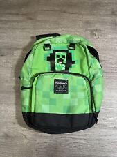 Mochila Minecraft Creeper Book Bag 17" verde meninos TNT zíper médio ajustável, usado comprar usado  Enviando para Brazil