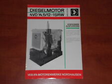 Silnik wysokoprężny VEB IFA - 1969 Brochure na sprzedaż  PL