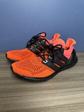 Zapatillas para correr personalizadas Adidas Ultra Boost 1.0 rojo solar para hombre talla 12 neón segunda mano  Embacar hacia Argentina