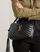 Bolsa para câmera Yves Saint Laurent couro de bezerro matelasse monograma Lou comprar usado  Enviando para Brazil