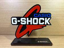 TAMANHO GRANDE - Logotipo display Casio G-Shock MADEIRA MADEIRA placa prateleira suporte pôster, usado comprar usado  Enviando para Brazil