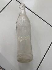 Garrafa de refrigerante transparente Mason's Root Beer 10 oz etiqueta amarela Chicago IL vintage década de 1970 , usado comprar usado  Enviando para Brazil