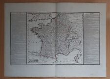 Usado, Mapa antiguo Siglo XIX France Dressée Francia 1819 DATADO Alexandre Émile Lapie comprar usado  Enviando para Brazil