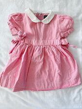Vestido de gingham rosa Ralph Lauren bebé niñas 6-12 meses segunda mano  Embacar hacia Argentina
