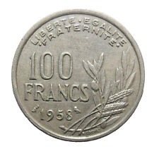 100 francs cochet 1958 chouette d'occasion  Paris II