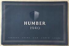 Humber car range for sale  Shipping to Ireland