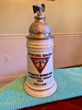 U.S. Cold War Regimental Military Porcelain Beer Stein, Air Force Fighter Bomber for sale  Shipping to Canada