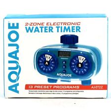 Aqua Joe, AJ-ET2Z, 2-Zone Electric Water Timer W/ 13 Preset Programs for sale  Shipping to South Africa