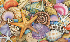 Capacho decorativo colorido para praia Toland Shells of the Sea 18 x 30 comprar usado  Enviando para Brazil