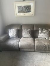 Grey power recliner for sale  BURY